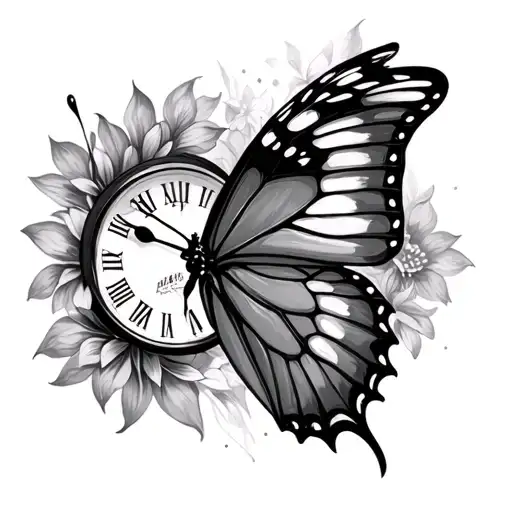 Butterfly Clock
