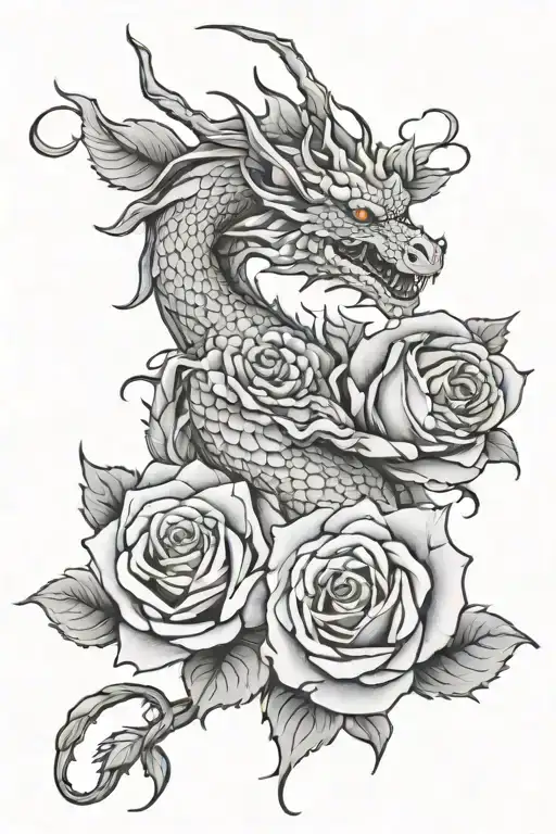 Dragon Roses Blooming