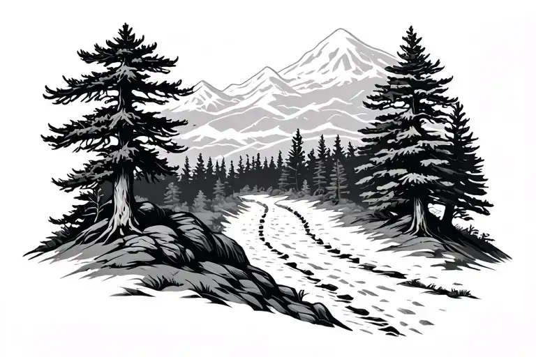 Nature Trees Keltic Hiking Trail Winding