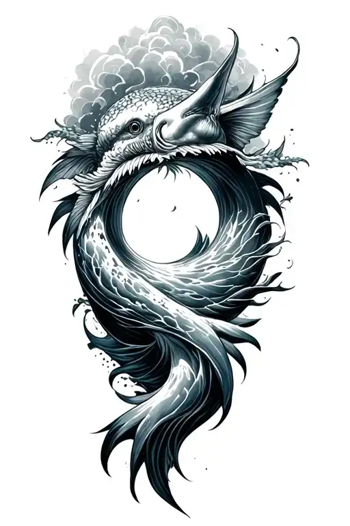 An Ocean Design With Some Greek Mythology Inspired