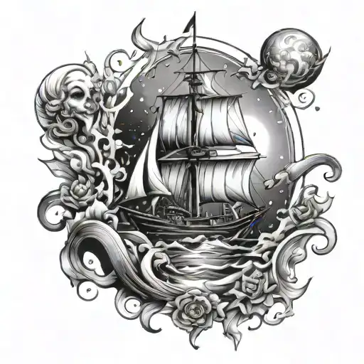 Boat Of Space And Candles