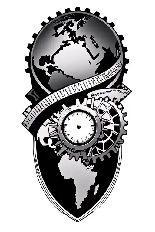 World Traveller Gears Geometric