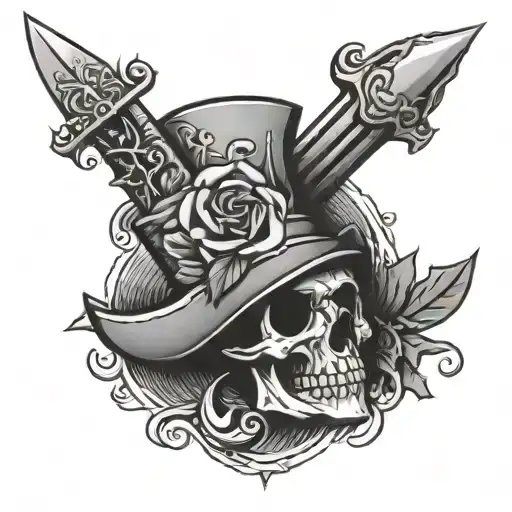 Shoe Bill Head And Dagger Stabbing