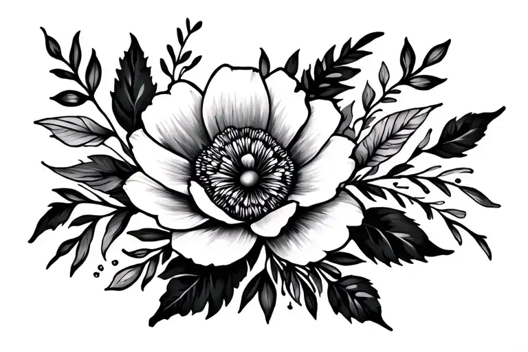 No Matter What With Minimal Floral Design Incorporating Elements