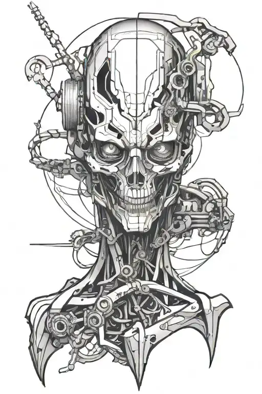 Cybernetic Lines Only Use Black