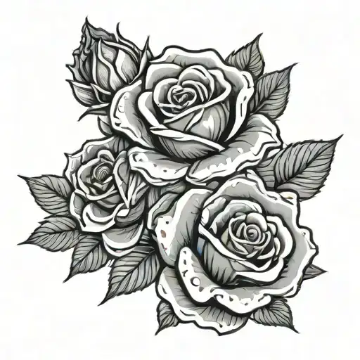 Money And Roses Blooming