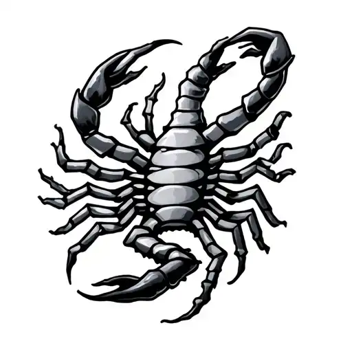 Scorpio And Aquarius Symbol Intertwined