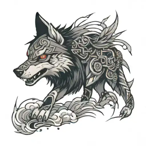 Cyberpunk Japanese Traditional Sigma Wolf