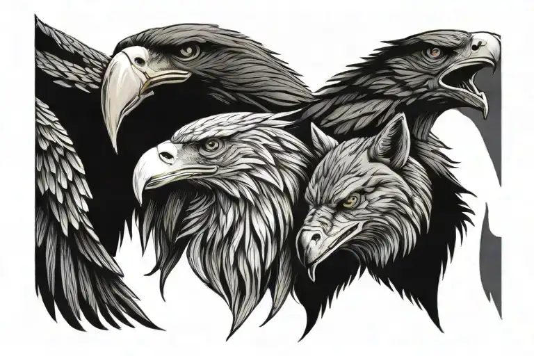 Eagle And Wolf