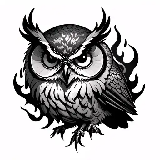 Flames Owl