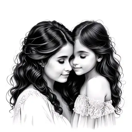 Mother And 2 Daughters