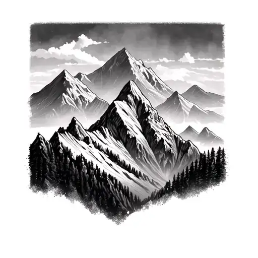 Mountains Line Work