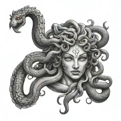 Medusa With Snakes