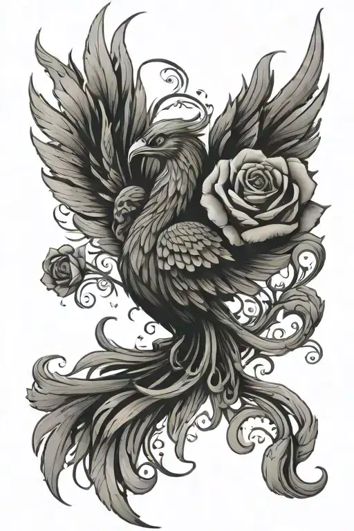 Phoenix Rose Intertwined