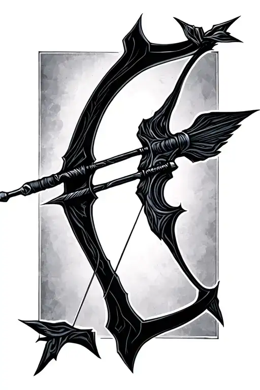 Recurve Bow Shooting Arrow Bow Should Be Small Arrow Should Have Obsidian Tip With Sharp Edges