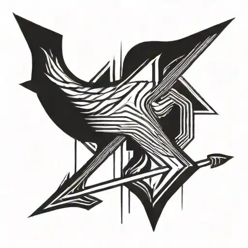 Arrow Made With Lines