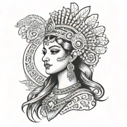 Italian And Mayan Princess