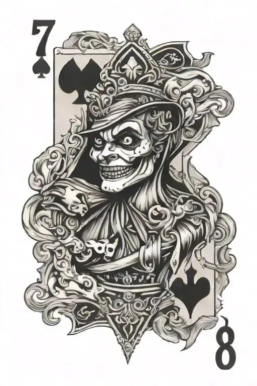 7 And 8 Spades Playing Card Joker