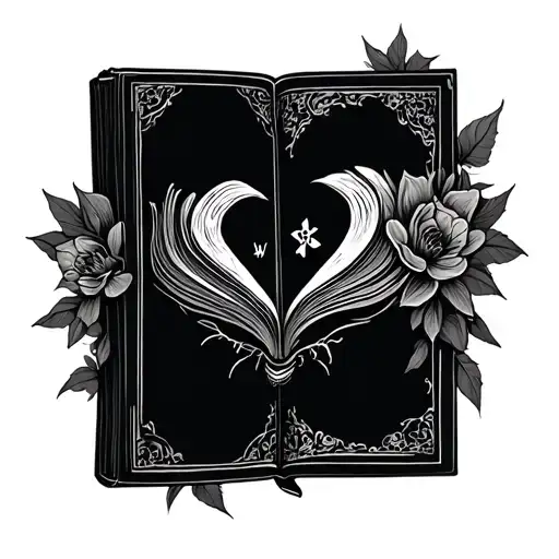 A Book Surrounded By Bold