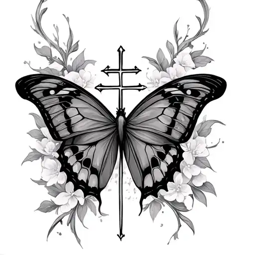 Butterfly Cross Faith