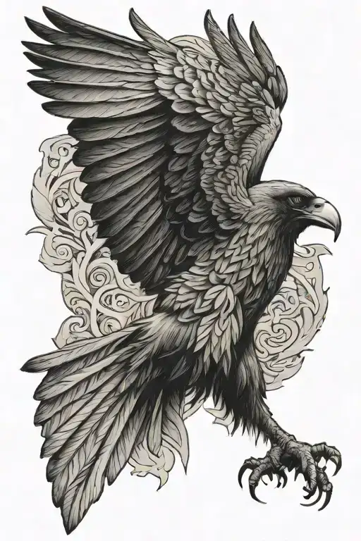 Raven Flying Eagle