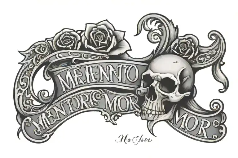 Lettering Tattoo Text Memento Mori Written