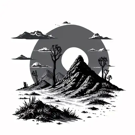 Desert Landscape Spooky