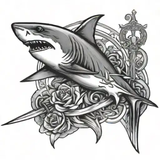 Shark And Sword