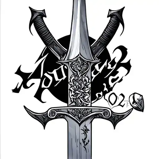 Yoru Sword With 2002 Lettering