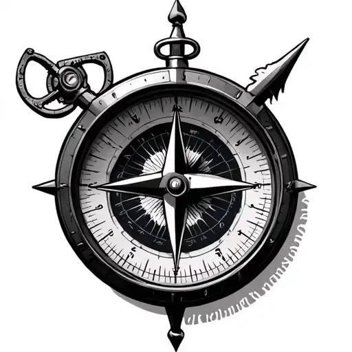 Compass Time Piece