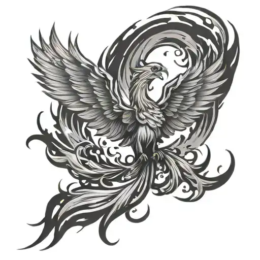 Phoenix Rising From Ashes