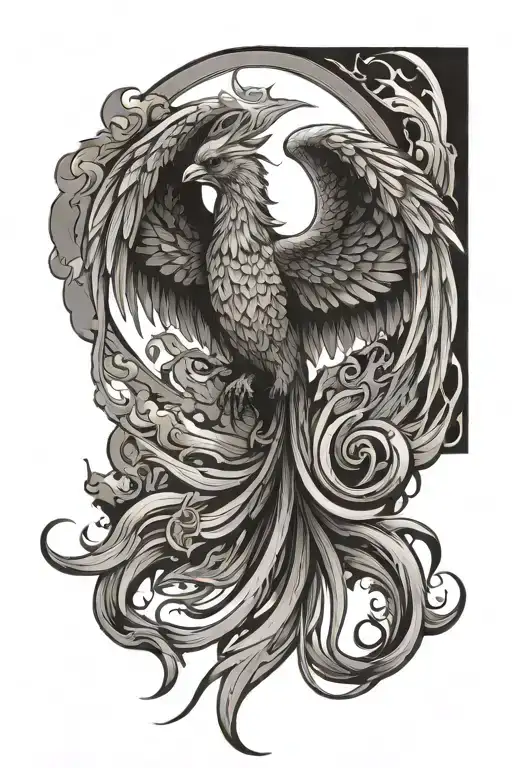 Phoenix Rising From Ashes