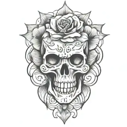 Skull Rose