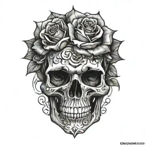 Skull Rose