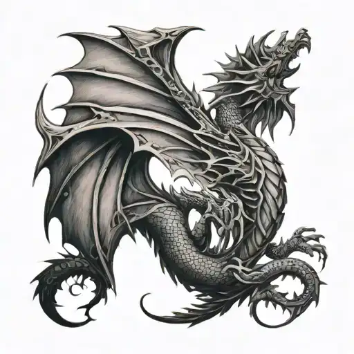 Semicolon Dragon Wing Attached