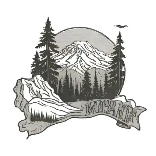 Mt Rainier And Nature With Relation To Washington State