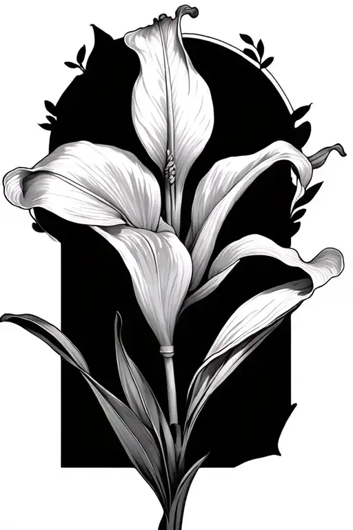 Memorial Son Peace Lily Blooming