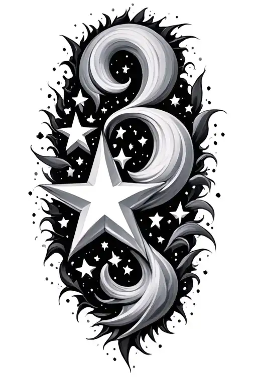 Stars Forming The Shape