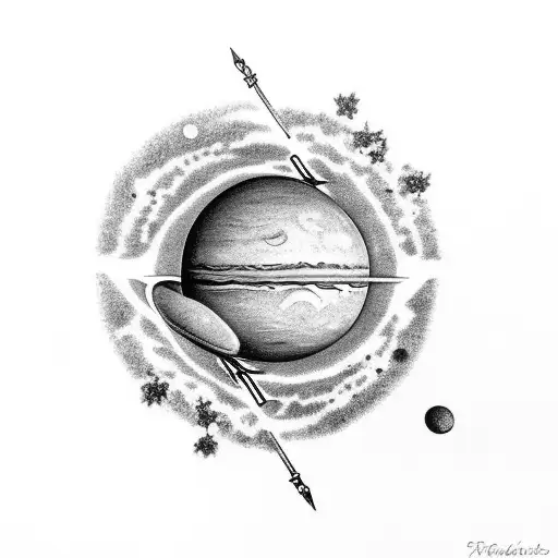 Semi Colon With Planet