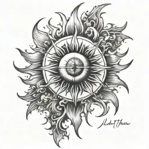 Realistic Sun And Fire