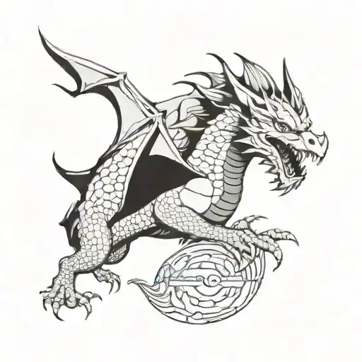 House Of Dragon Vhagar And Spaceship Soaring Minimalistic