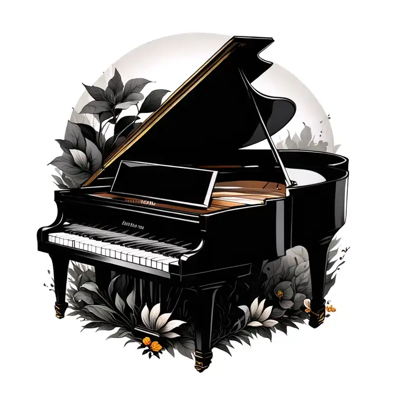 Music Piano Nature Elements