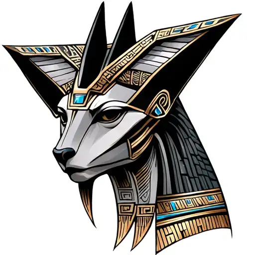 Anubis Egiptian God Symbol In Alchemy
