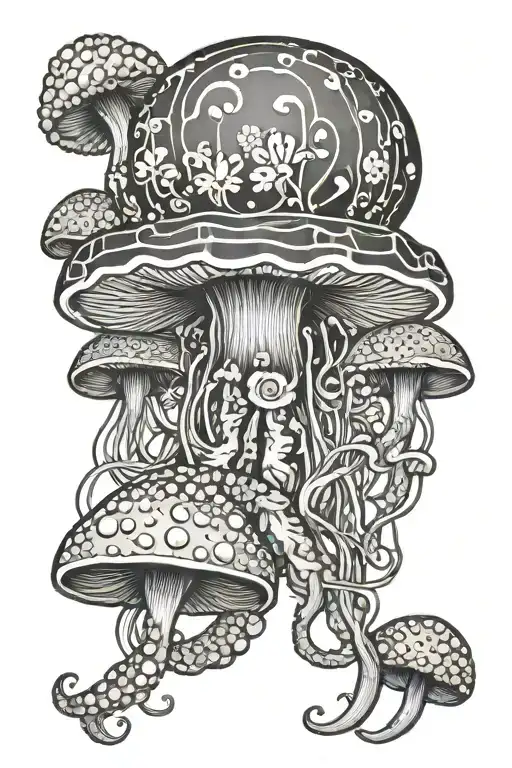 Jelly Fish Mushroom Daisy