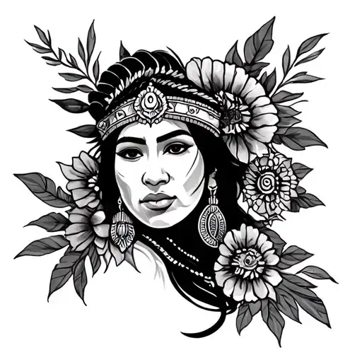 Filipino Tribal Tattoo And Mexican Culture Sleeve