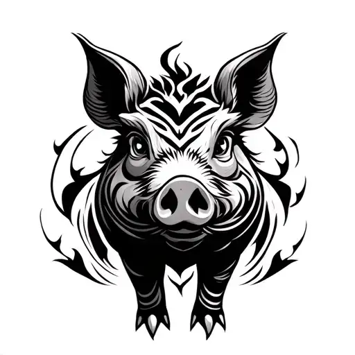 Chinese Year Of The Pig Tribal