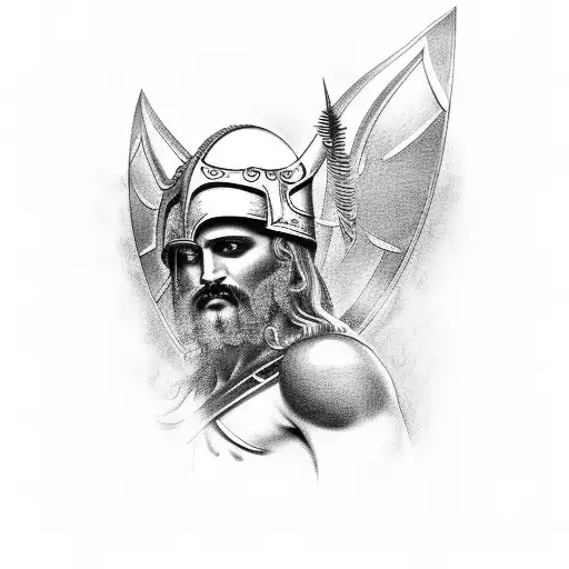 Greek Warrior In Battle Forearm