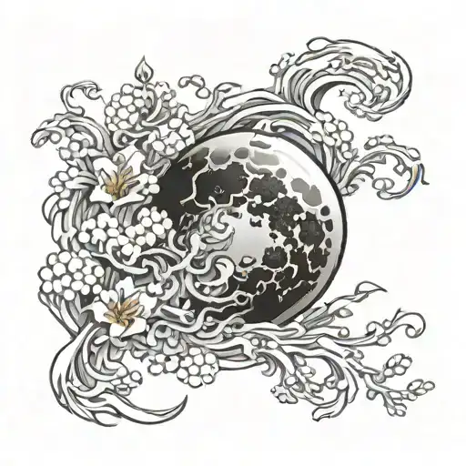 Tattoo Hope Japan Style Blood Moon