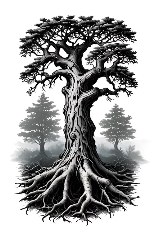 Aquarius Oak Tree Roots