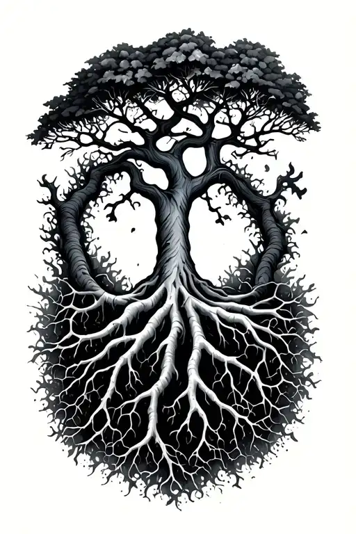 Aquarius Tree Roots Growing